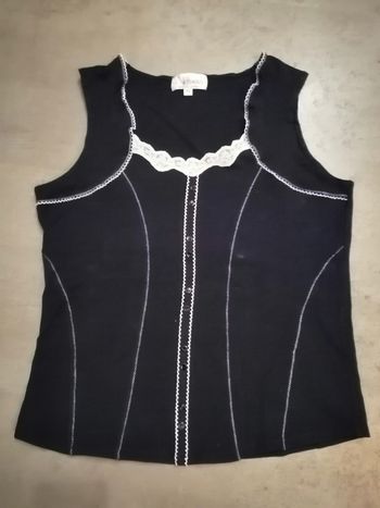 Top noir et blanc Taille 4 Armand Thiery