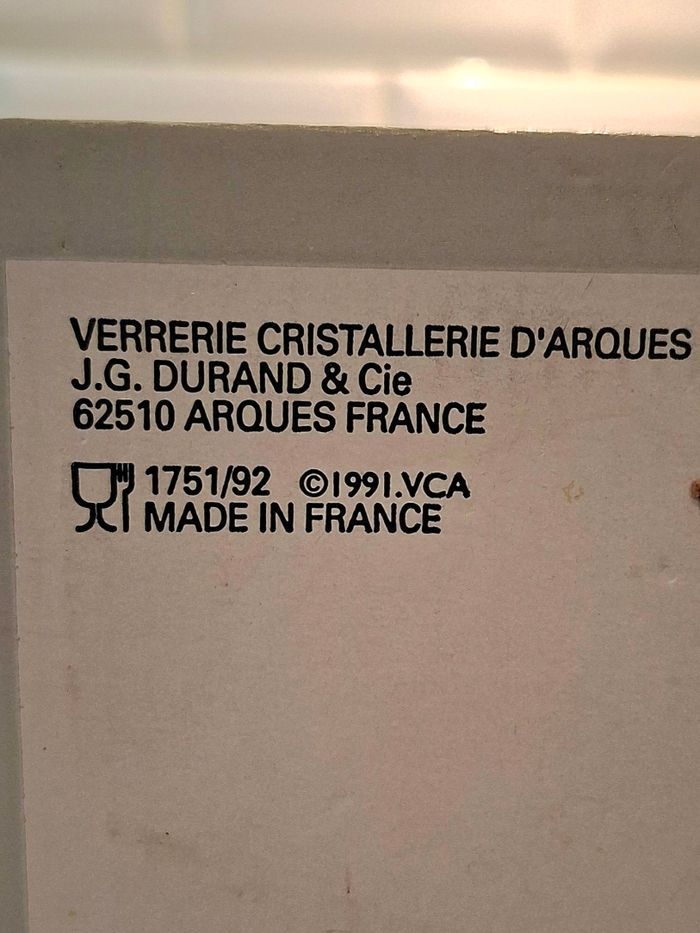 Verres à vin de la cristallerie d'Arques - photo numéro 10