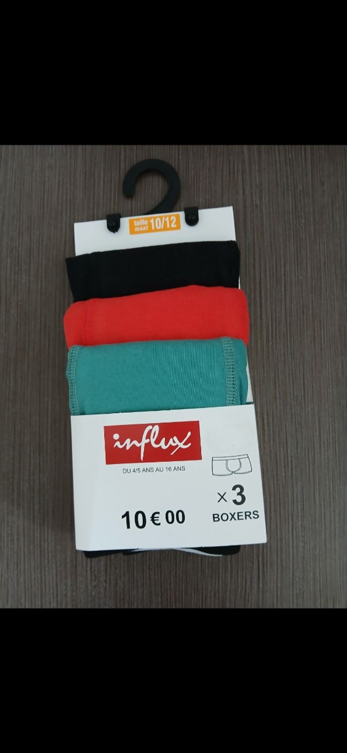 Lot de 3 boxers 10/12ans