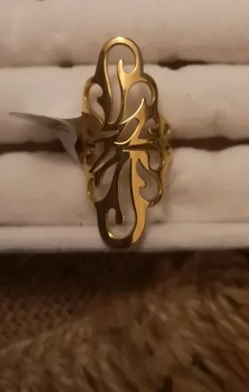 Bague dorée femme taille 7
