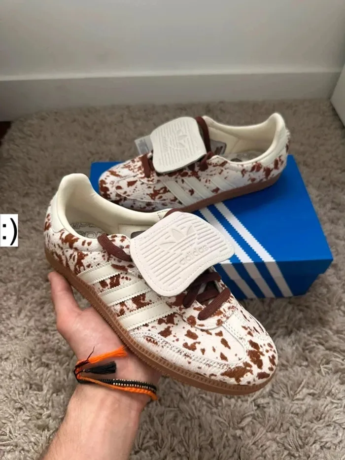 Adidas Samba Og LT cow print Brown White vache marron blanc - photo numéro 2