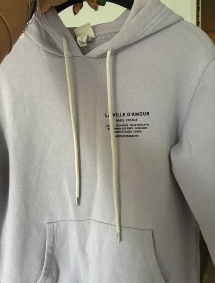 Sweat à capuche lilas - photo numéro 5