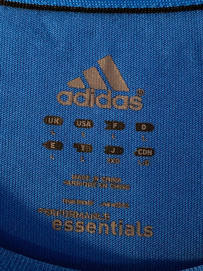 T-shirt à manches courtes bleu Adidas - photo numéro 5