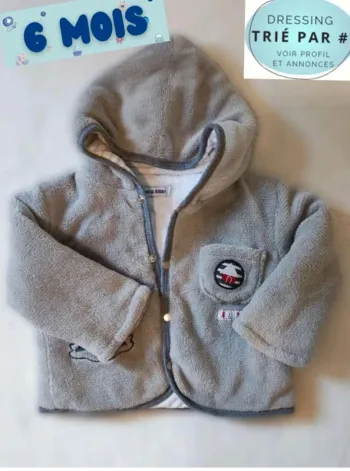 Gilet  chaud  hiver polaire  doublé  6  mois