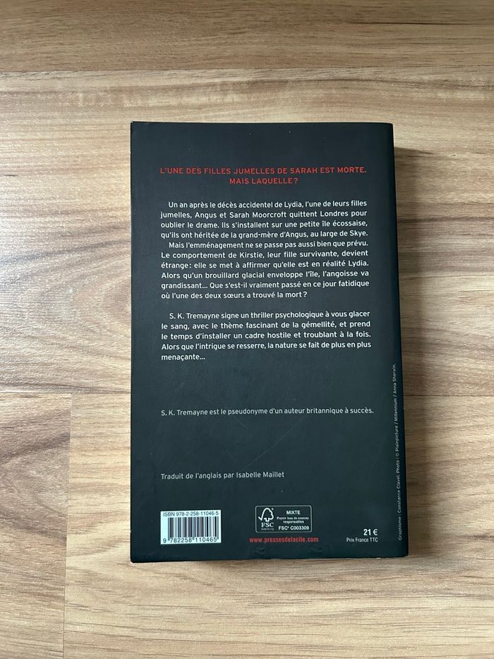 Livre de S.K Tremayne «Le Doute» Presses de la cité - photo numéro 2