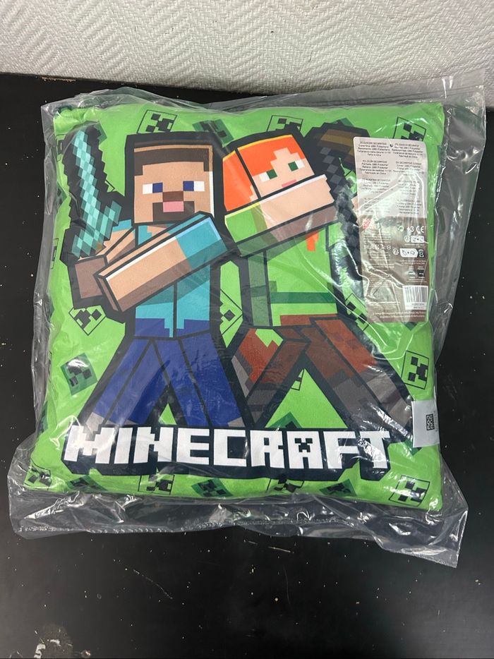 Coussin Minecraft 38 Cm( Impression Recto Verso)