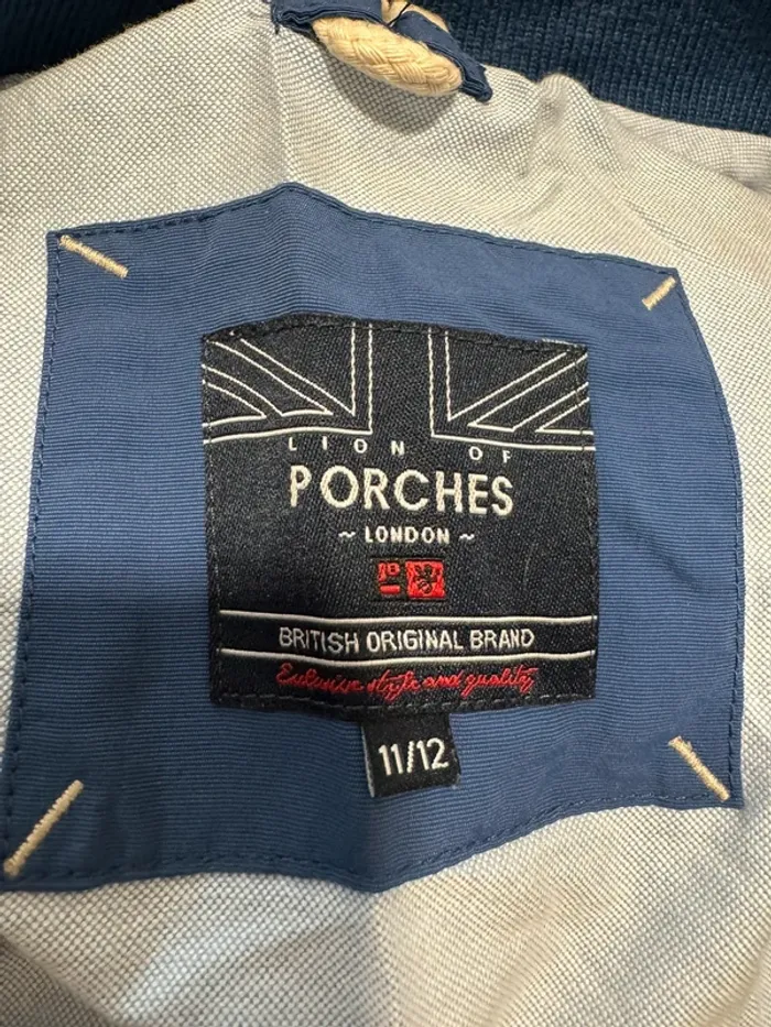 Veste lion of porches bleu enfant 11/12 ans - photo numéro 7