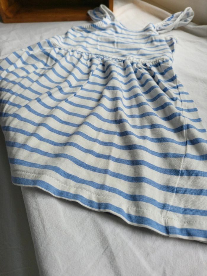 Robe courte rayée bord de mer plage vacances 4 ans - photo numéro 3