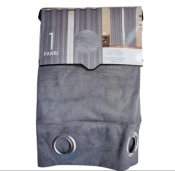 Rideaux Velours Panel 1 Gris Taille 140x240cm