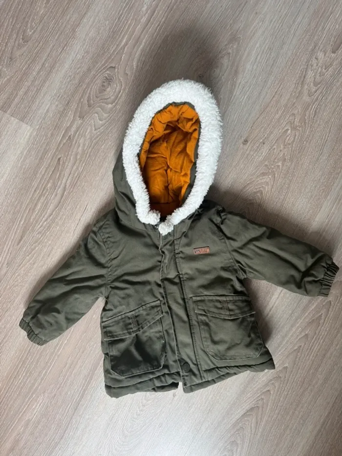 Manteau kaki 12 mois