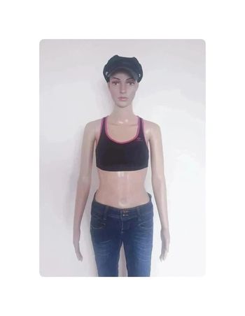 Magnifique brassière noire et rose