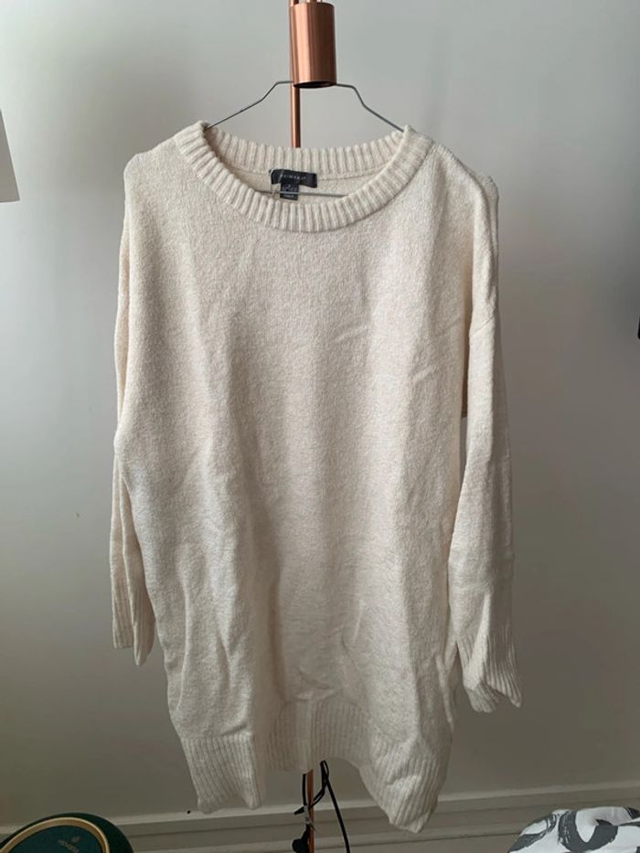 Robe pull beige