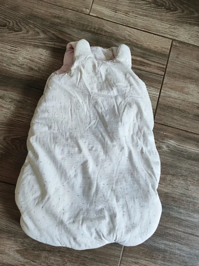 Gigoteuse blanc rose et gris Natalys Taille 0 (54 cm)