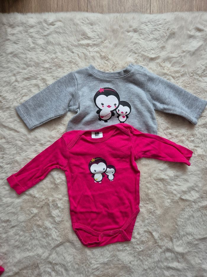 Ensemble pull et bodie pingouin - photo numéro 1
