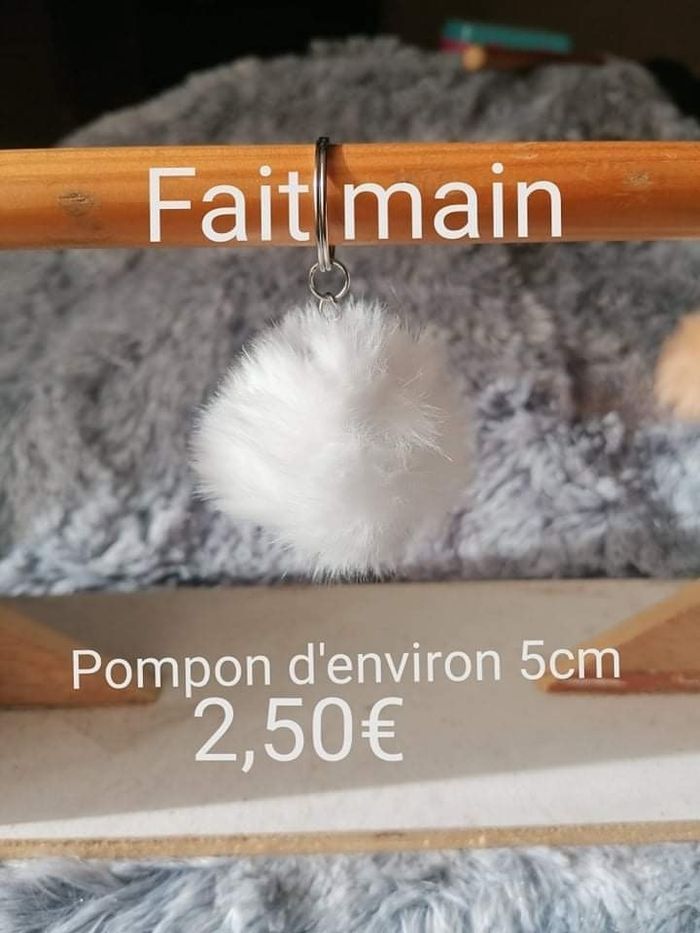 Porte clé pompon