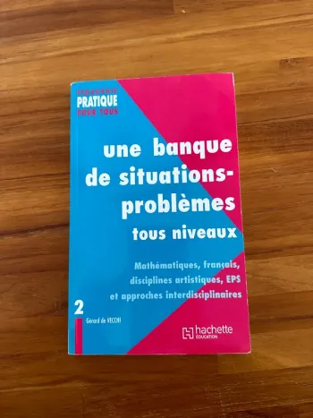 Livre une banque de situation problème tous niveaux