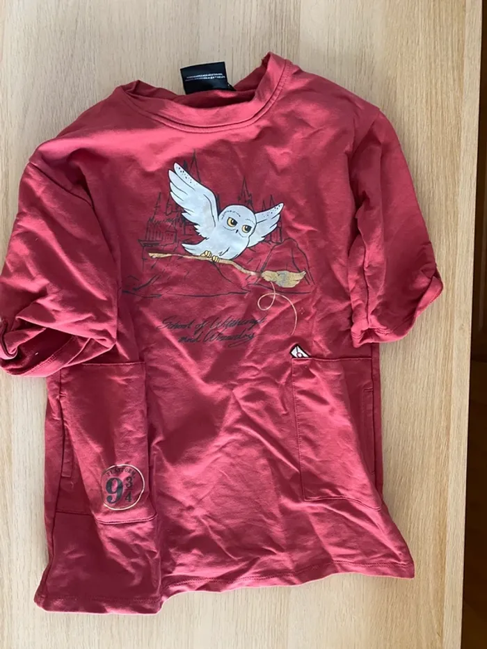 Pull robe tunique Harry Potter hedwige 6 ans fille