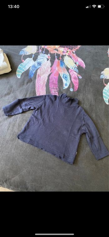 T-shirt col roulé garçon