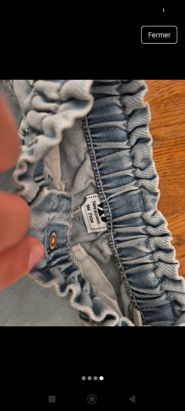 Short en jean - 9 mois - photo numéro 4