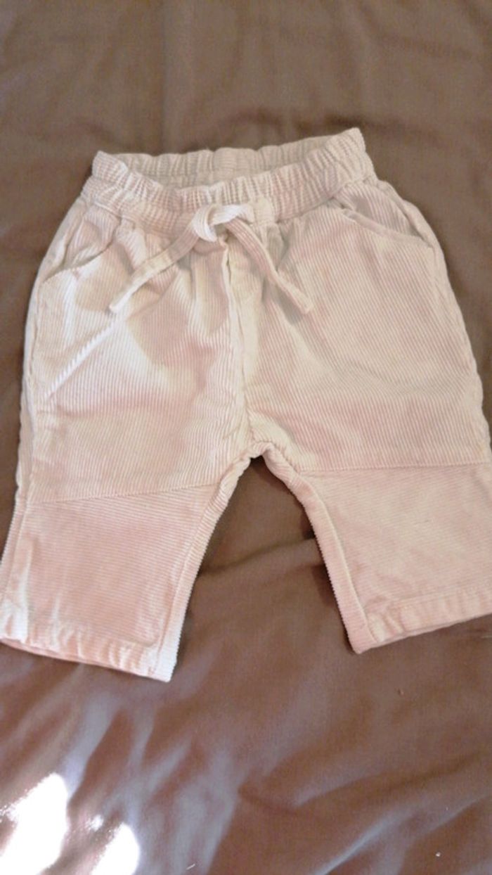 Pantalon velours blanc