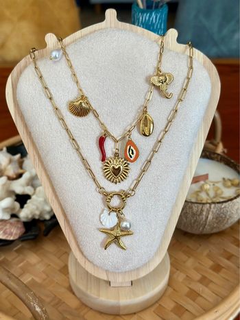 Collier doré acier inoxydable au choix