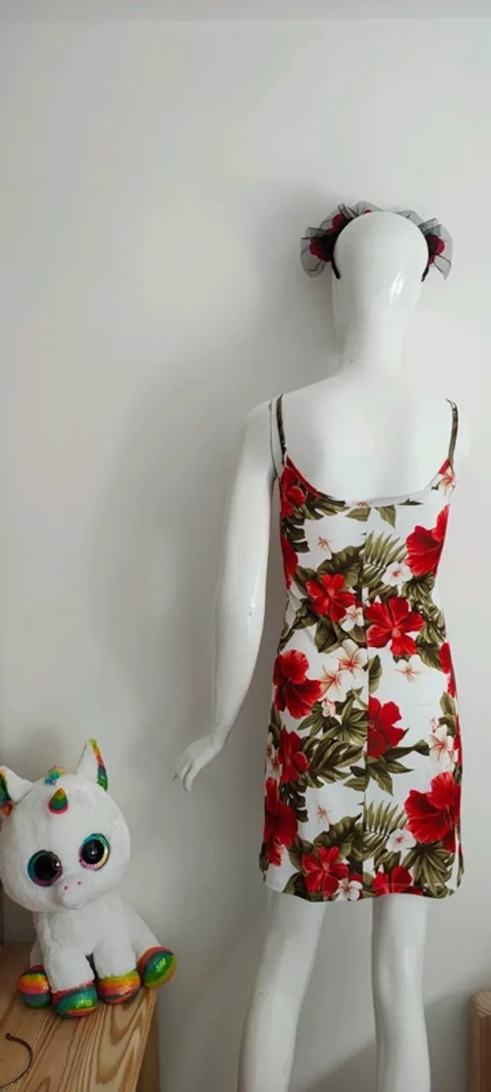 Robe d'été à fleurs, style tropique - photo numéro 2