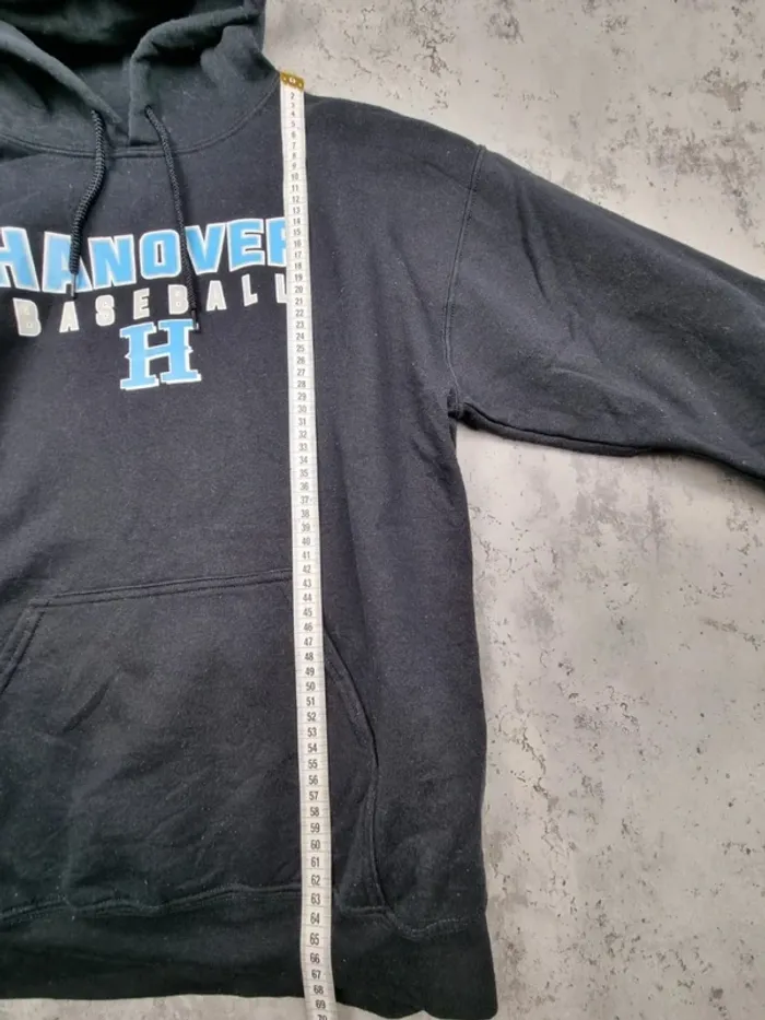 Pull à capuche noir “Hanover Baseball”,  M Hommes - photo numéro 7