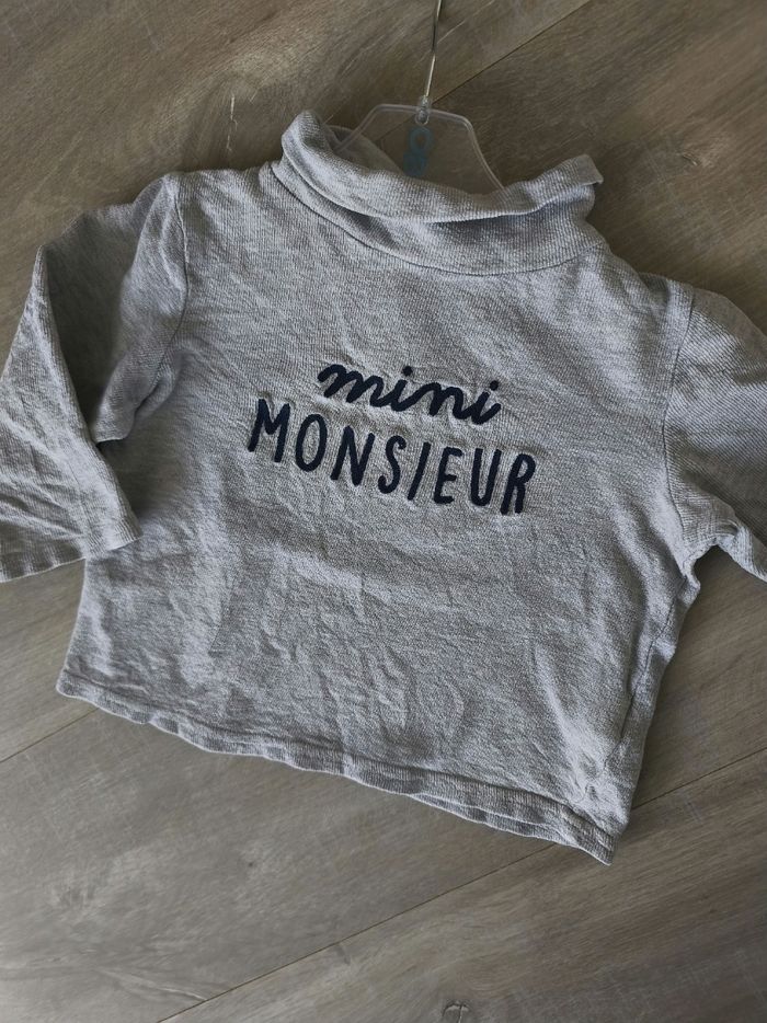 Pull léger Mini Monsieur tape à l'oeil - photo numéro 3