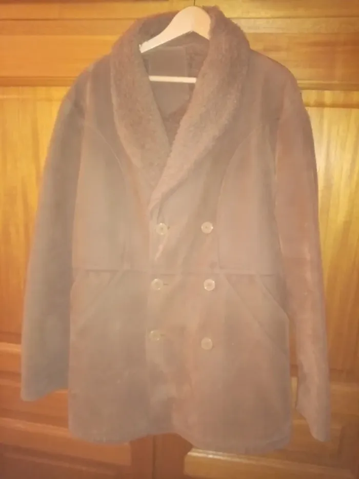 Manteau en cuir Nubuck