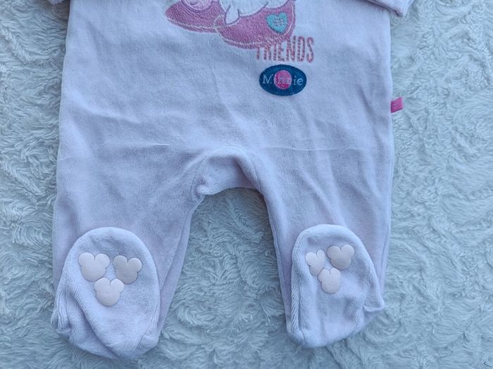 Pyjama grenouillère velours Fille 3 mois Minnie Love Friends hugs Disney Baby - photo numéro 5