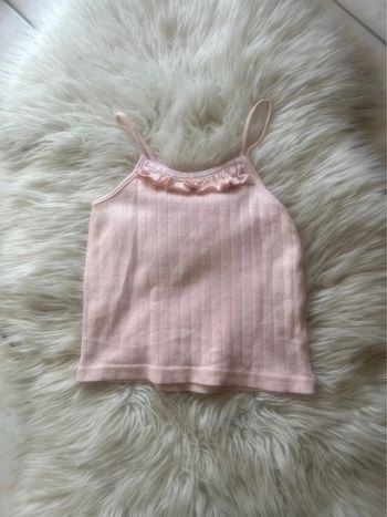 Fille 👧🏻 Debardeur rose/corail - orchestra taille 4 ans