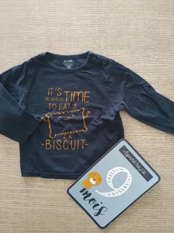 Haut manches longues 9 mois / 69-72 cm