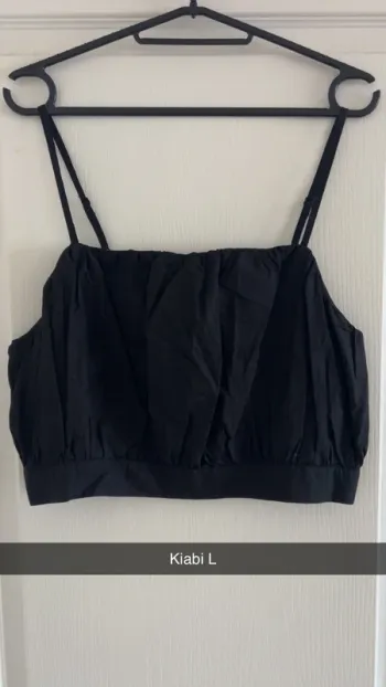 Crop top noir