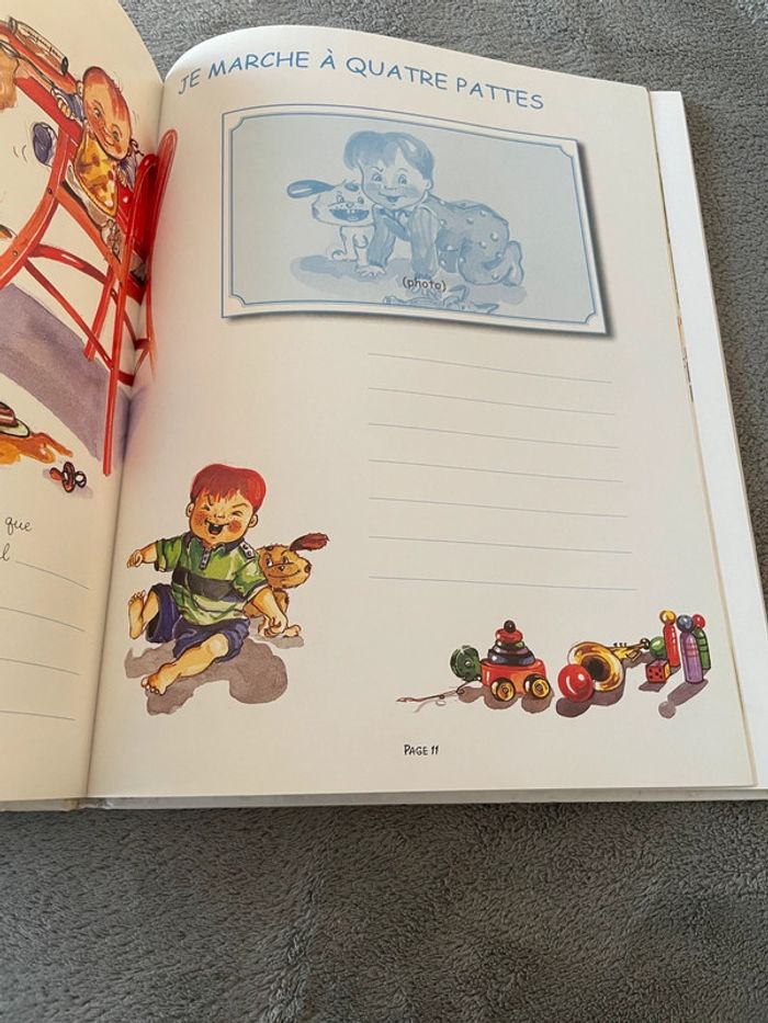 livre le roman de bébé : livre de naissance pour garçon - photo numéro 7
