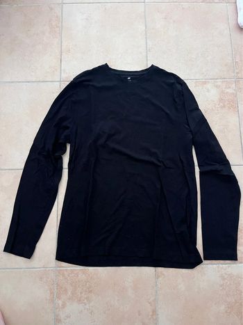 T-shirt manches longues noir
