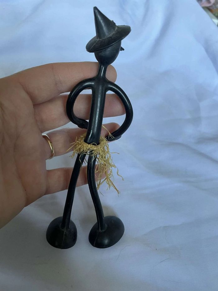 Figurine Vintage Black Rubber Made in Angleterre England - photo numéro 3