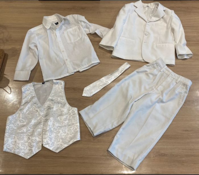 Costume smoking blanc 3 ans