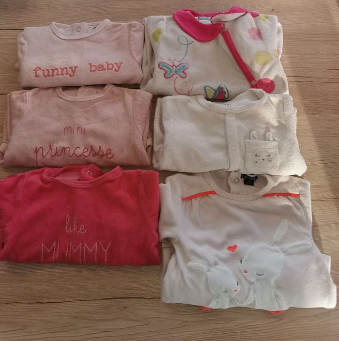 Lot pyjamas fille 1 mois