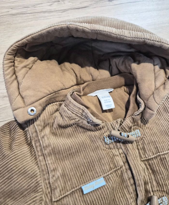Manteau marron en velours côtelé, H&M Disney Mickey Mouse, 6-9 mois 74 cm - photo numéro 2