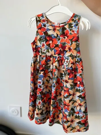 Robe multicolore fluide 4ans
