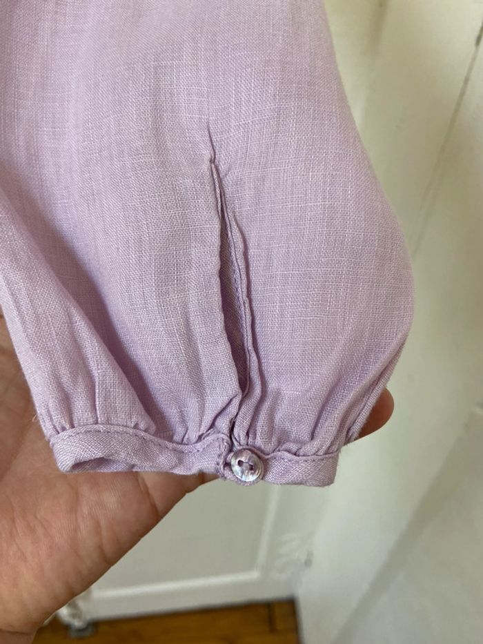 Blouse en lin CFK taille 12 ans - photo numéro 6