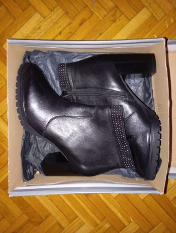 Bottines Di Donna cuir noir 41 neuves