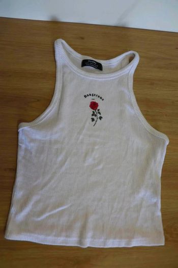 C35 top blanc Stradivarius M