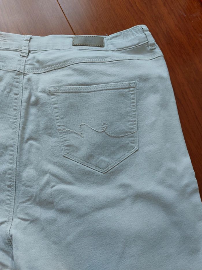 Jeans blanc crème Tissaia Taille 46 - photo numéro 3
