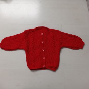 Gilet rouge neuf 2/3 ans