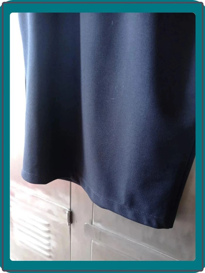Robe longue bleue marine manches ¾ La Fée Maraboutée taille 34 neuve - photo numéro 6