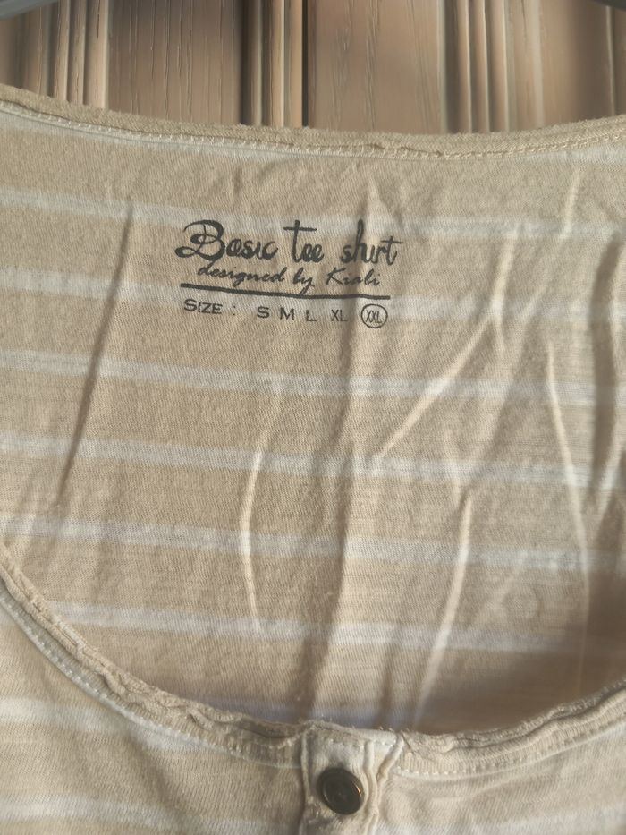 Tee-shirt manches longues taille XXL Kiabi - photo numéro 5