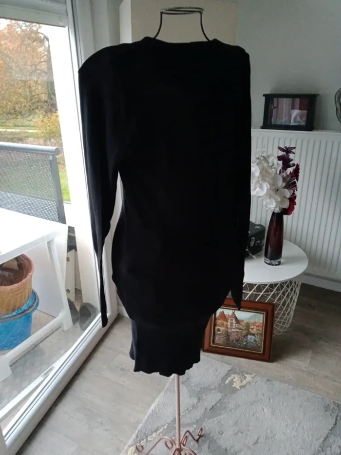 Robe pull noir extensible - photo numéro 3
