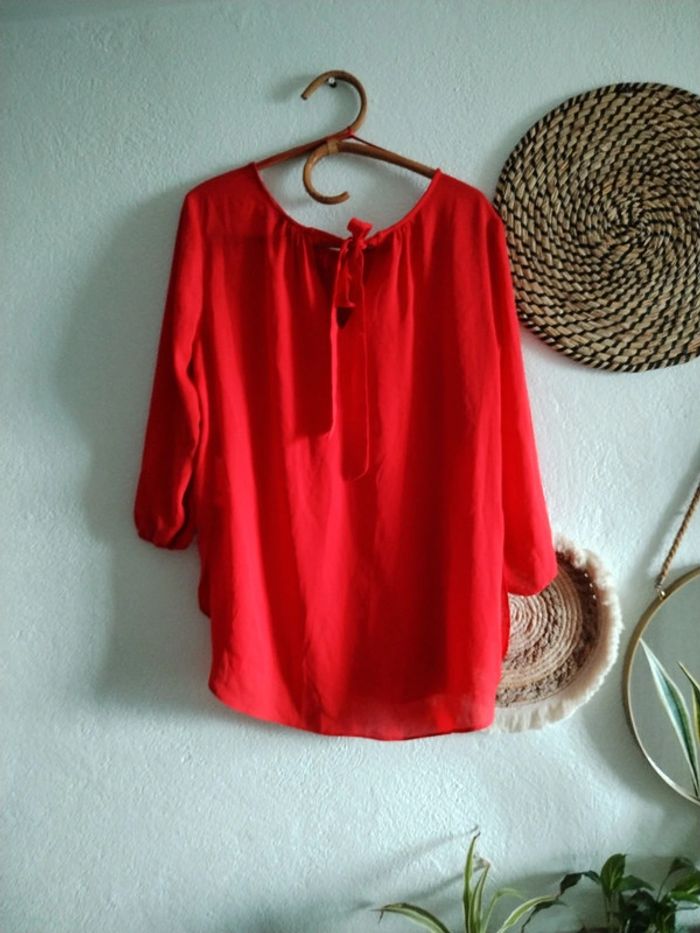 Blouse rouge c&a 44 - photo numéro 2