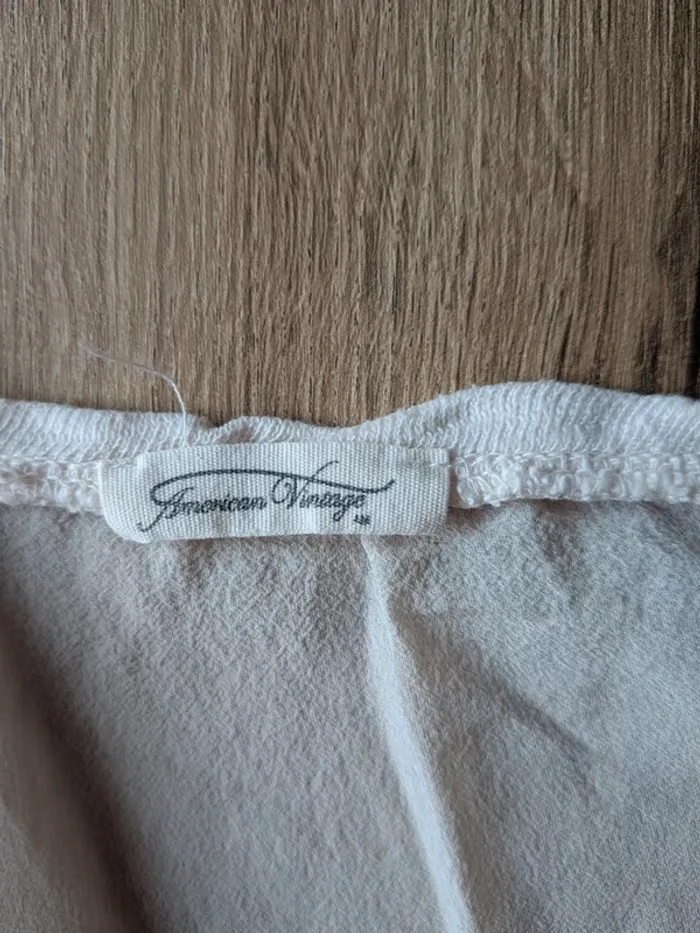 Haut américain vintage en coton et soie - photo numéro 4